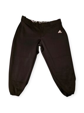 Adidas Softball Pants – Black – Elastic Waist – Size XL